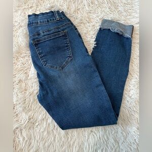 Encore Jeans Blue Ankle Cropped Jeans